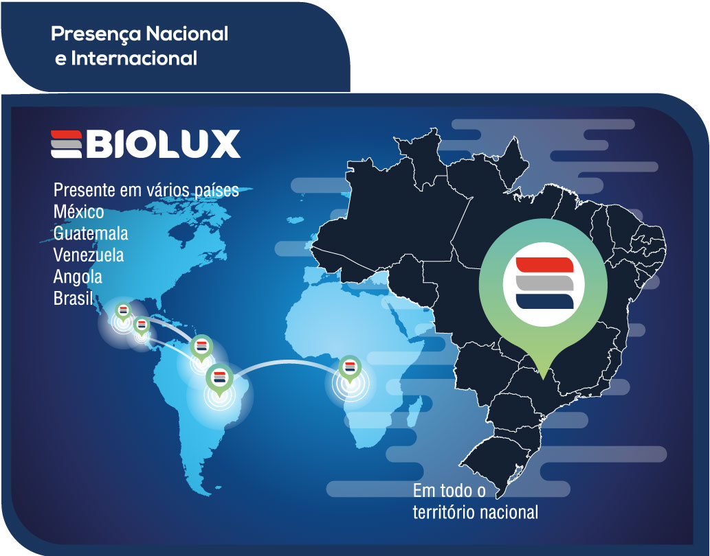 Biolux - presente em diversos países